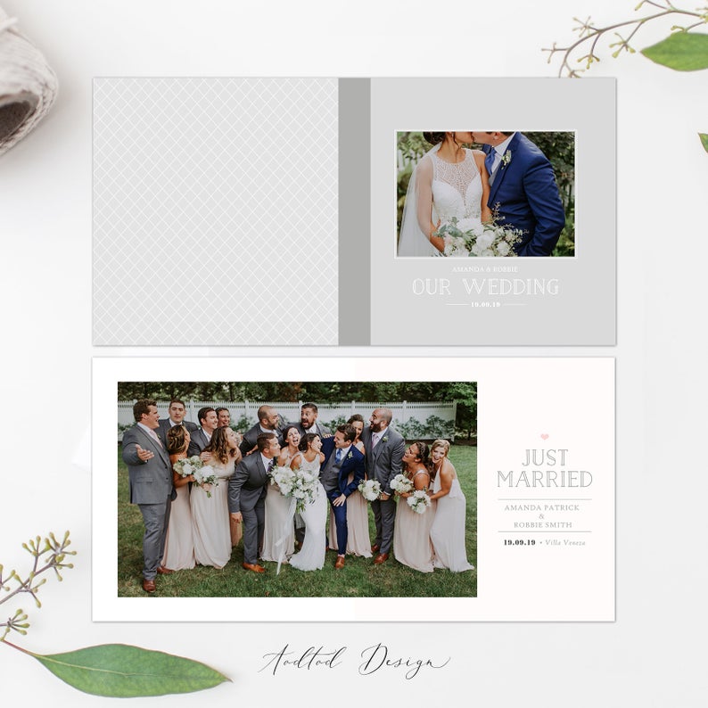12x12 Wedding Album Template, Wedding Photo Book, Album, Wedding, Temp – AS  Pretty Paperie, Photoshop Templates, DIY Templates, Editable Templates, Online Template