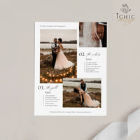 CANVA Wedding Photography Pricing Template, Price Guide List for Photographers, Price Guide Template, Wedding Minis #Y23-PG11-CANVA