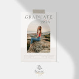 CANVA Graduation Announcement Template, Senior Card, Senior Graduation Announcement For Photography #Y23-SG1-CANVA