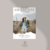 CANVA Graduation Announcement Template, Senior Card, Senior Graduation Announcement For Photography #Y23-SG4-CANVA