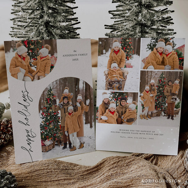 Merry Christmas Card Template, Christmas Breeze, New, Christmas, Card, Template, Photography, Photoshop, PSD, DIY #Y23-HD7-PSD