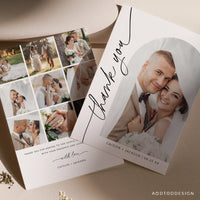 Thank You Card Template, New Beginning, Thank You, Card, Board, Blog, Wedding, Photography, Photoshop, PSD, DIY #Y23-T1-PSD