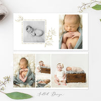 12x12 Baby Photo Book Template, New Newborn Photo Book Album, Photography, Photoshop, Flower Girl, PSD, Instant Download #A004-PSD
