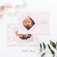 Birth Announcement Template, Sweet Welcome, Birth, Announcement, Card, Board, Album, Photography, Photoshop, Instant Download #BA4-PSD