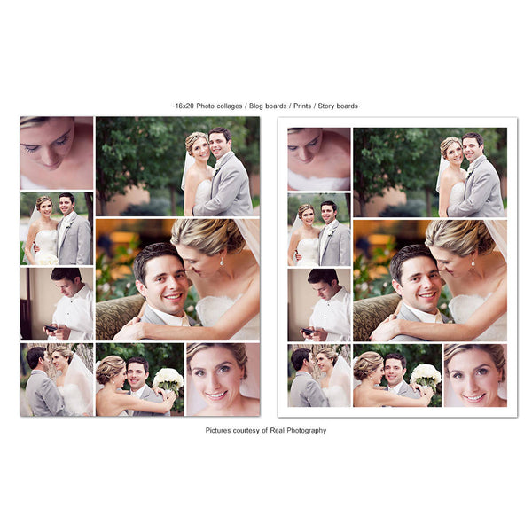 16x20 Collages & Blog Boards, Love Forever, Collages, Blog, Board, Wedding, Photography, Photoshop, PSD, Instant Download #BB10-PSD