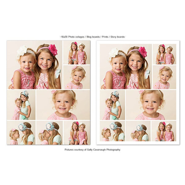 16x20 Collages & Blog Boards, Happy Girls, Photo, Design, Collages, Blog, Board, Photography, Photoshop, PSD, Instant Download #BB8-PSD