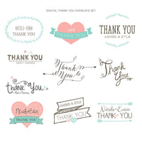 Thank You Overlays, Thank You, Overlays, Marketing, Board, Blog, Website, Photography, Photoshop, Element, PSD, Instant Download #FE8-PSD