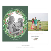 Merry Christmas Card Template, Christmas Breeze, New, Christmas, Card, Template, Photography, Photoshop, PSD, Instant Download #HD12-PSD