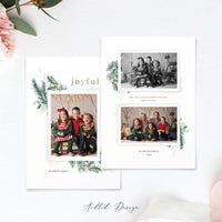 Merry Christmas Card Template, Happy Christmas, New, Christmas, Card, Template, Photography, Photoshop, PSD, Instant Download #HD36-PSD