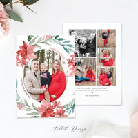 Merry Christmas Card Template, Happy Christmas, New, Christmas, Card, Template, Photography, Photoshop, PSD, Instant Download #HD44-PSD