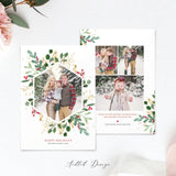Merry Christmas Card Template, Happy Christmas, New, Christmas, Card, Template, Photography, Photoshop, PSD, Instant Download #HD53-PSD