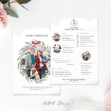 Year in review Christmas Card Template (For 2 Kids), Happy Christmas, Christmas, Card Template, Photography, Photoshop, PSD, Instant Download #HD57-PSD