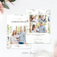 Merry Christmas Card Template, Happy Christmas, New, Christmas, Card, Template, Photography, Photoshop, PSD, Instant Download #HD58-PSD