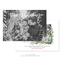 Merry Christmas Card Template, Christmas Breeze, New, Christmas, Card, Template, Photography, Photoshop, PSD, Instant Download #HD9-PSD