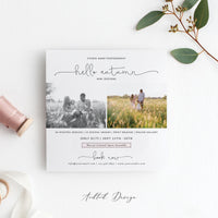 Fall Mini Session Template, Booking Fall, New, Fall, Marketing, Board, Blog, Photography, Photoshop, PSD, Instant Download #MB16-PSD