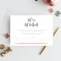 Gift Certificate Template, Hello Little Boy, Gift, Boy, Girl, Certificate, Template, Photography, Photoshop, Instant Download #BF017-PSD