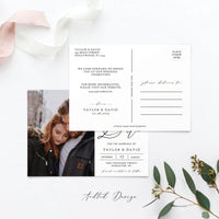 Save the Date Template, Photo Save The Date Template, Save Our Date Card, This Is Love, Photography, Photoshop, Instant Download #SD18-PSD
