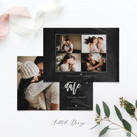 Save the Date Template, Photo Save The Date Template, Save Our Date Card, This Is Love, Photography, Photoshop, Instant Download #SD5-PSD
