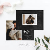 Save the Date Template, Photo Save The Date Template, Save Our Date Card, This Is Love, Photography, Photoshop, Instant Download #SD5-PSD