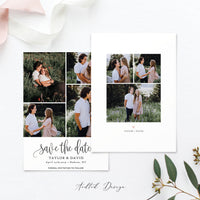 Save the Date Template, Photo Save The Date Template, Save Our Date Card, This Is Love, Photography, Photoshop, Instant Download #SD8-PSD