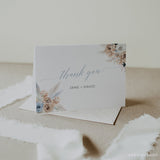 Online Boho Wedding Thank You Card Template, Thank You Note Cards, Thank You Card, Baby Shower PDF JPEG PNG #Y21-BB72