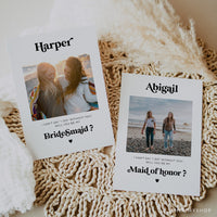 Online Bridesmaid Proposal Card Template, Photo Bridal Shower Card, Will You Be My Bridesmaid, Bridesmaid Proposal PDF JPEG PNG #Y21-BS5