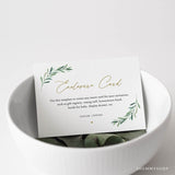 Online Greenery Enclosure Card Template, Enclosure Cards for Invitations, Wedding Invite Insert Card PDF JPEG PNG #Y21-EC2