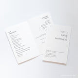 Online Modern Folded Wedding Program Template, Folded Wedding Program Printable, Wedding Program, Program Template, PDF JPEG PNG #Y21-FP3