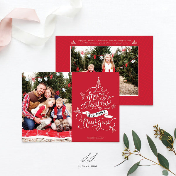 Online Merry Christmas Card Template, Christmas Breeze, New, Christmas, Card, Template, Photography,Printable, PDF JPEG PNG #Y21-HD6