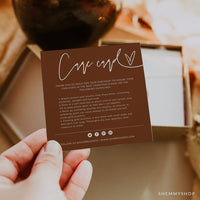 Online Minimalist Jewelry care card guide, Small Business, Care Card, Jewelry care card,Business Care Instructions PDF JPEG PNG #Y21-HS19