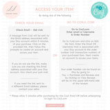 Online Minimalist Jewelry care card guide, Small Business, Editable Jewelry Care Instructions, Jewelry care card PDF JPEG PNG #Y21-HS3