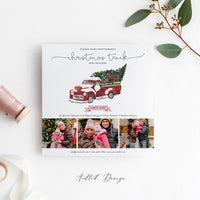 Holiday Mini Session Template, Christmas Truck, Holiday, Session, Marketing, Board, Photography, Photoshop, Instant Download #Y21-MB99-PSD