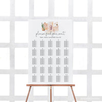 Online Seating Chart Template, Wedding Seating Sign, Table Number Order, Wedding Seating Cards, Seating Cards, Corjl, PDF JPEG PNG #Y21-SC2