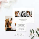 Save the Date Template, Photo Save The Date, Save Our Date Card, This Is Love, Photography, Photoshop, Instant Download #Y21-SD22-PSD