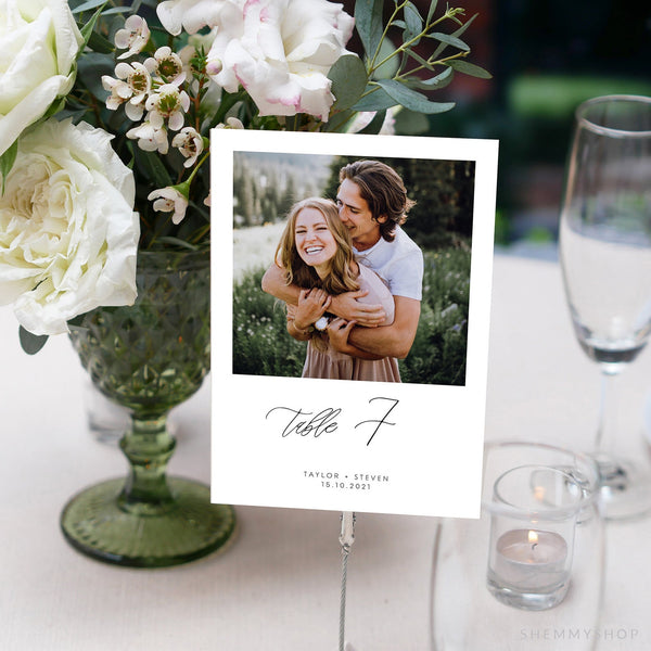 Online Photo Wedding Table Numbers, Printable Table Numbers, Rustic Table Numbers, Table Numbers Wedding, Corjl, PDF JPEG PNG #Y21-T3