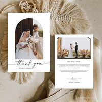 Thank You Card Template, New Beginning, Thank You, Card, Board, Blog, Wedding, Photography, Photoshop, PSD, Instant Download #Y21-T9-PSD