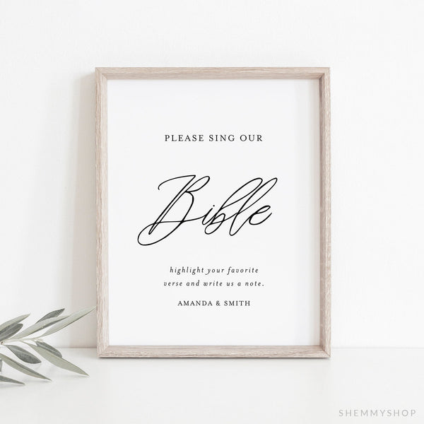 Online Bible Guestbook Sign, Wedding Bible Verse, Bible Verse Guest Book, Wedding Guest Book, PDF JPEG PNG #Y21-WS101