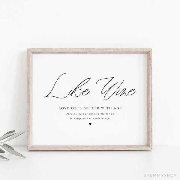 Online Wine Wedding Guestbook Sign Template, Wine Bottle Guest Book, Wedding Guestbook Sign, Sign, Corjl, PDF JPEG PNG #Y21-WS12