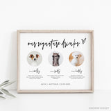 Online Pet Signature Drink Sign Printable, Dog Signature Cocktail Sign, Wedding Sign, Sign, Corjl, PDF JPEG PNG #Y21-WS34