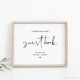 Online Photo Guest Book Sign Printable, Wedding Photo Guestbook Sign, Wedding Printable, Guestbook Sign, Corjl, PDF JPEG PNG #Y21-WS35