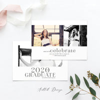 Graduation Announcement Template, Senior Card, Senior Graduation Announcement For Photography, Photoshop, PSD, Instant Download #Y20-SG6-PSD