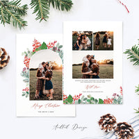 Merry Christmas Card Template, Christmas Breeze, New, Christmas, Card, Template, Photography, Photoshop, PSD, Instant Download #Y20-HD81-PSD