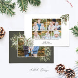 Merry Christmas Card Template, Christmas Breeze, New, Christmas, Card, Template, Photography, Photoshop, PSD, Instant Download #Y20-HD95-PSD