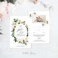 Gift Certificate Template, Hello Little Boy, Gift, Boy, Girl, Certificate, Card, Photography, Photoshop, PSD, Instant Download #Y20-NM42-PSD