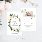 Gift Certificate Template, Hello Little Boy, Gift, Boy, Girl, Certificate, Card, Photography, Photoshop, PSD, Instant Download #Y20-NM42-PSD