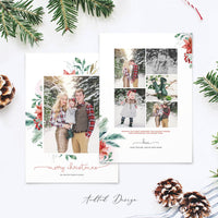 Merry Christmas Card Template, Christmas Breeze, New, Christmas, Card, Template, Photography, Photoshop, PSD, Instant Download #Y20-HD85-PSD