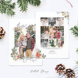 Merry Christmas Card Template, Christmas Breeze, Christmas, Card, Template, Photography, Photoshop, PSD, Instant Download #Y20-HD105-PSD