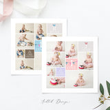 Cake Smash Collages & Blog Boards, First birthday, Collage, Board, Album, Blog, Photography, Photoshop, PSD, Instant Download #Y20-BB21-PSD