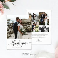 Thank You Card Template, New Beginning, Thank You, Card, Board, Blog, Wedding, Photography, Photoshop, PSD, Instant Download #Y20-T7-PSD