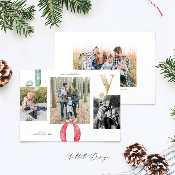 Merry Christmas Card Template, Christmas Breeze, New, Christmas, Card, Template, Photography, Photoshop, PSD, Instant Download #Y20-HD89-PSD